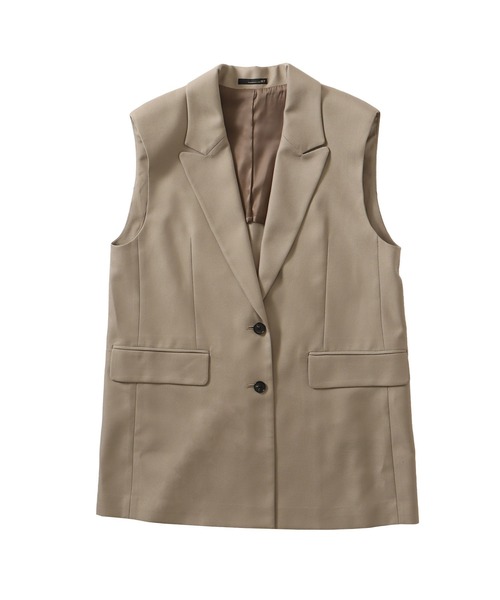 DRESSLAVE（ドレスレイブ）の「B7 / melange gilet(メランジジレ)（ベスト・レディース・ブラック/ベージュ・38）」の15枚目の写真
