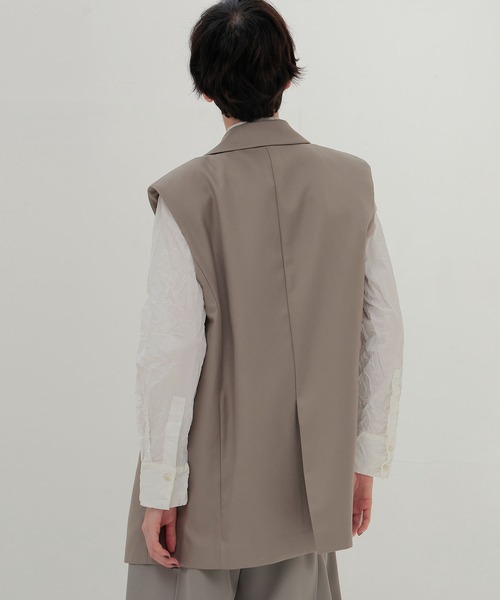 DRESSLAVE（ドレスレイブ）の「B7 / melange gilet(メランジジレ)（ベスト・レディース・ブラック/ベージュ・38）」の17枚目の写真