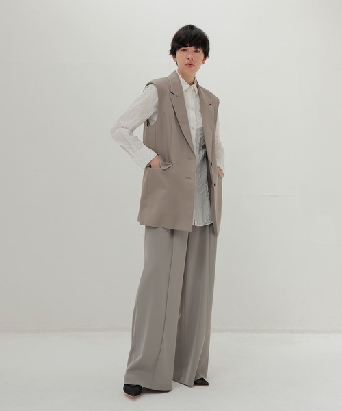 DRESSLAVE（ドレスレイブ）の「B7 / melange gilet(メランジジレ)（ベスト・レディース・ブラック/ベージュ・38）」の22枚目の写真