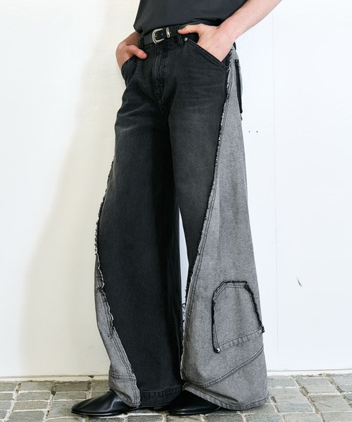 Amé no chi Hare ブラックパンツ　Mプルミエ 楽天市場】サイコウチクデニムパンツ HARE ハレ パンツ ジーンズ
