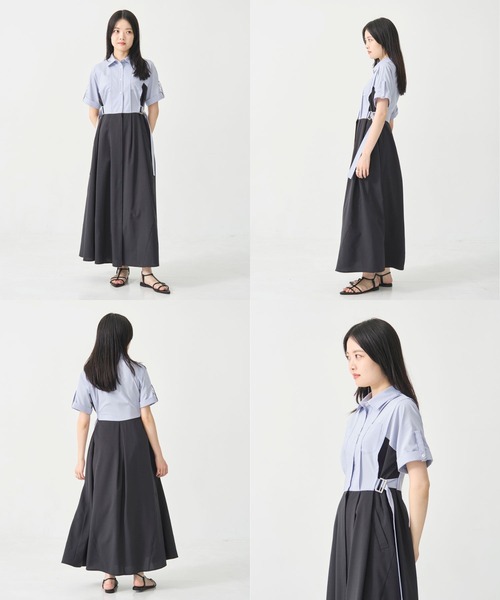 UNITED TOKYO 半袖 ワンピース UNITED TOKYO（ユナイテッドトウキョウ） 半袖ワンピース 1 ベージュ