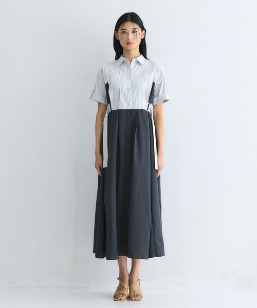 UNITED TOKYO 半袖 ワンピース UNITED TOKYO（ユナイテッドトウキョウ） 半袖ワンピース 1 ベージュ