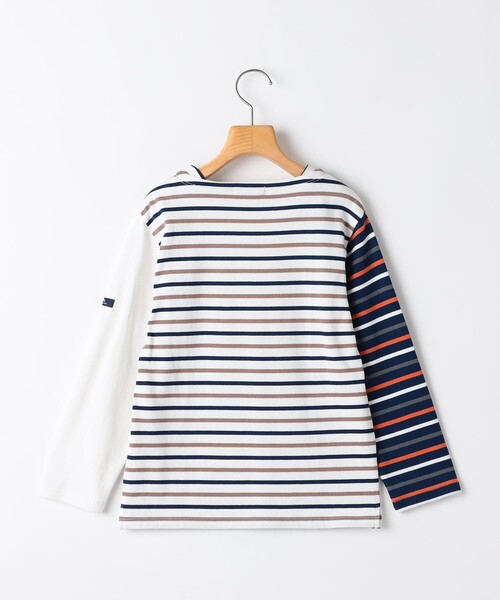 SHIPS(シップス)の「SHIPS KIDS:140~160cm/クレイジー ボーダー ロングスリーブ Tシャツ(Tシャツ/カットソー・キッズ・オフホワイト/ネイビー・160/150/140)」の3枚目の写真
