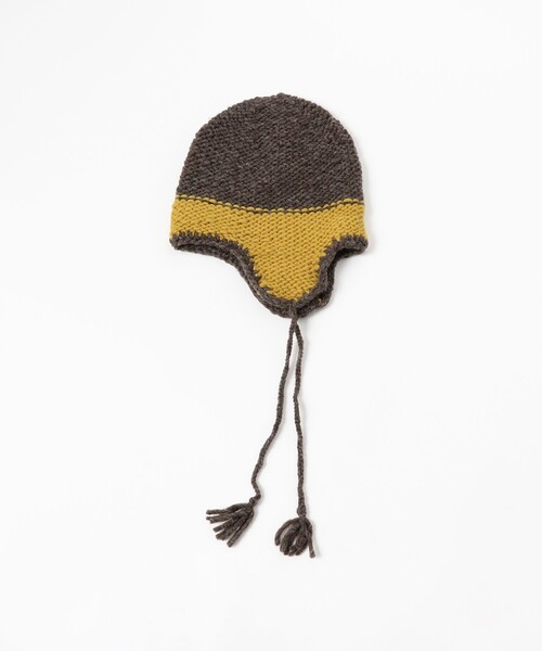 BEAMS BOY（ビームスボーイ）の「【1/15値下げ】2トーン イヤー キャップ（ニットキャップ/ビーニー・レディース・ブラック/グレー/ブラウン・ONE SIZE）」の7枚目の写真