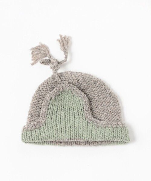 BEAMS BOY（ビームスボーイ）の「【1/15値下げ】2トーン イヤー キャップ（ニットキャップ/ビーニー・レディース・ブラック/グレー/ブラウン・ONE SIZE）」の9枚目の写真