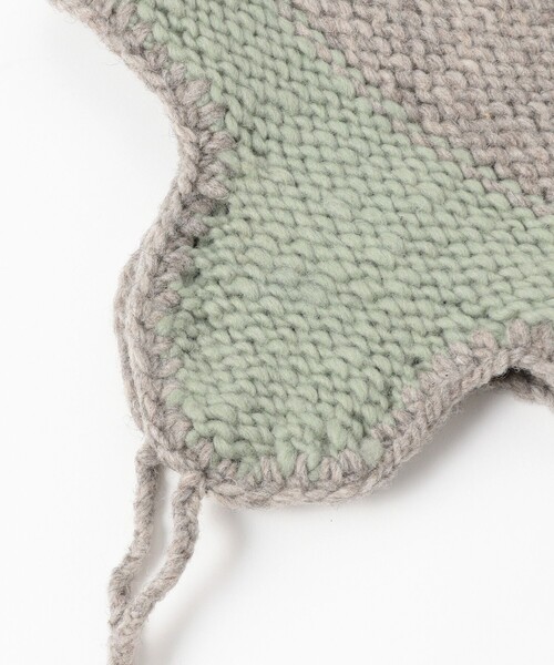 BEAMS BOY（ビームスボーイ）の「【1/15値下げ】2トーン イヤー キャップ（ニットキャップ/ビーニー・レディース・ブラック/グレー/ブラウン・ONE SIZE）」の10枚目の写真