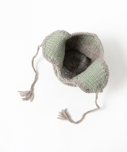 BEAMS BOY（ビームスボーイ）の「【1/15値下げ】2トーン イヤー キャップ（ニットキャップ/ビーニー・レディース・ブラック/グレー/ブラウン・ONE SIZE）」の11枚目の写真