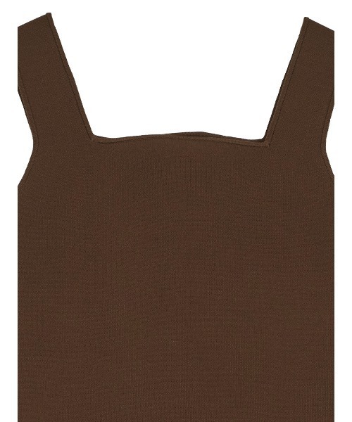 Ameri(アメリ)の「WAVE TANK KNIT SETUP(つなぎ/オールインワン・レディース・ベージュ/ブラウン/ライトブルー・SMALL/MEDIUM)」の21枚目の写真