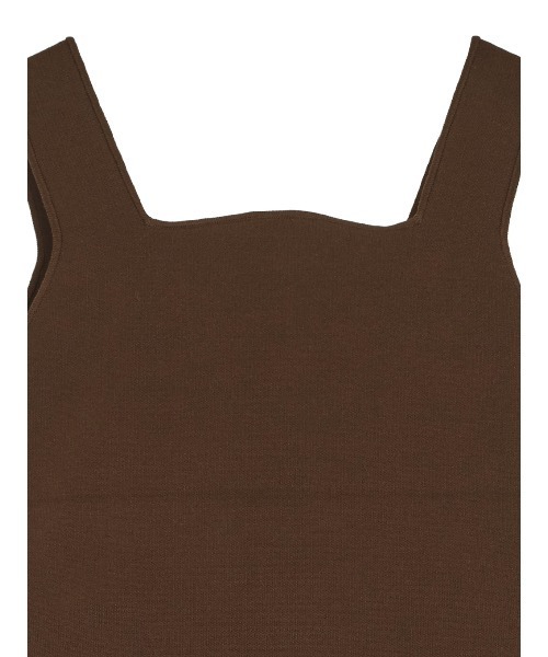 Ameri(アメリ)の「WAVE TANK KNIT SETUP(つなぎ/オールインワン・レディース・ベージュ/ブラウン/ライトブルー・SMALL/MEDIUM)」の16枚目の写真