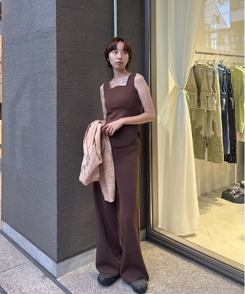 WAVE TANK KNIT SETUP（つなぎ/オールインワン）｜Ameri（アメリ）の
