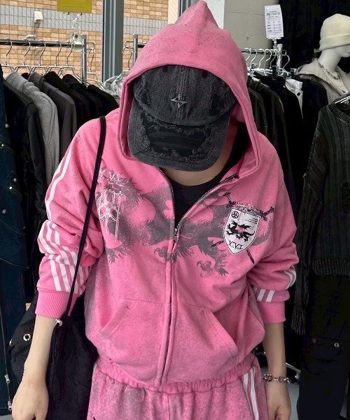 Cozy world Wide】ROYAL KNIGHT CLUB WAXED - HOODZIP / 【コージー