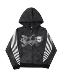 COZY WORLDWIDE（コージーワールドワイド）の「【Cozy world Wide】ROYAL KNIGHT CLUB WAXED - HOODZIP / 【コージーワールドワイド】ロイヤルナイトプリントラインジップパーカー（パーカー）」