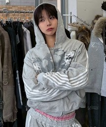 COZY WORLDWIDE（コージーワールドワイド）の「【Cozy world Wide】ROYAL KNIGHT CLUB WAXED - HOODZIP / 【コージーワールドワイド】ロイヤルナイトプリントラインジップパーカー（パーカー）」