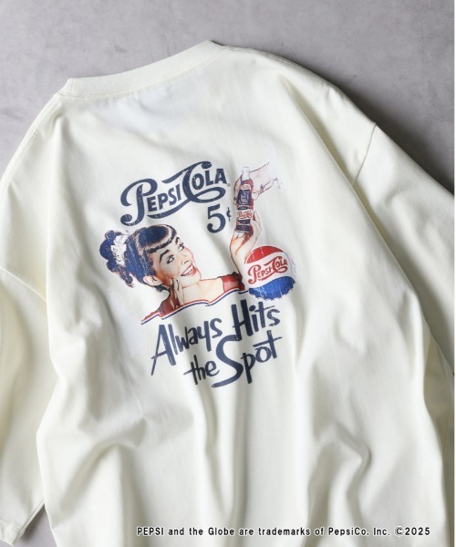Right-on(ライトオン)の「【店頭で人気】【PEPSI】グラフィックプリントTシャツ(Tシャツ/カットソー・メンズ・キナリ/ダークグレー/ホワイト・M/L/XL)」の16枚目の写真
