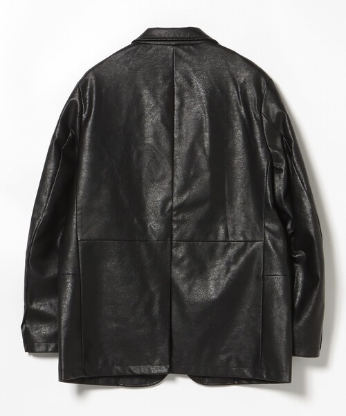 BEAMS HEART(ビームスハート)の「フェイクレザー ジャケット(テーラードジャケット・メンズ・ブラウン/ブラック・SMALL/MEDIUM/LARGE)」の6枚目の写真