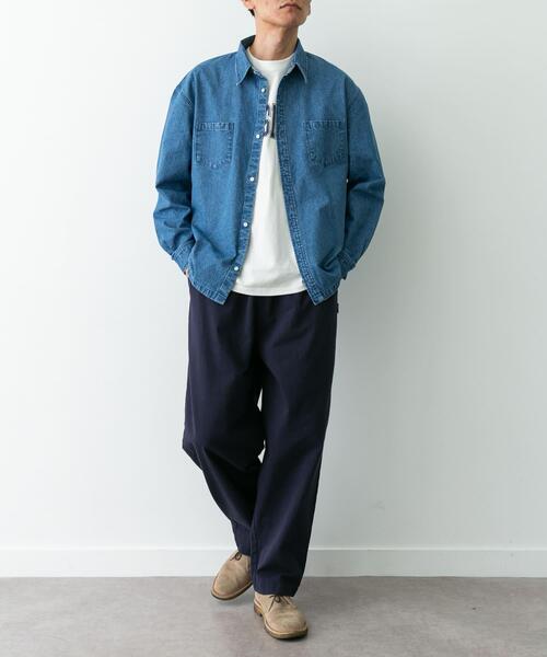 URBAN RESEARCH Sonny Label（アーバンリサーチサニーレーベル）の「ベーシックワイドイージーチノパンツ（その他パンツ・メンズ・ベージュ/ネイビー/ブラック/チャコールグレー・SMALL/MEDIUM/LARGE）」の21枚目の写真