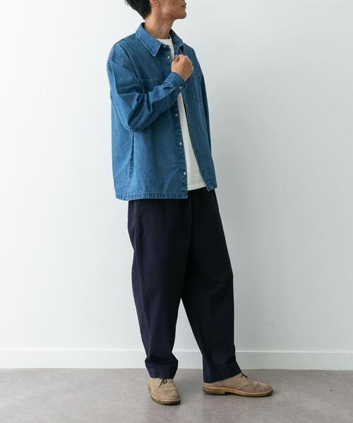 URBAN RESEARCH Sonny Label（アーバンリサーチサニーレーベル）の「ベーシックワイドイージーチノパンツ（その他パンツ・メンズ・ベージュ/ネイビー/ブラック/チャコールグレー・SMALL/MEDIUM/LARGE）」の22枚目の写真