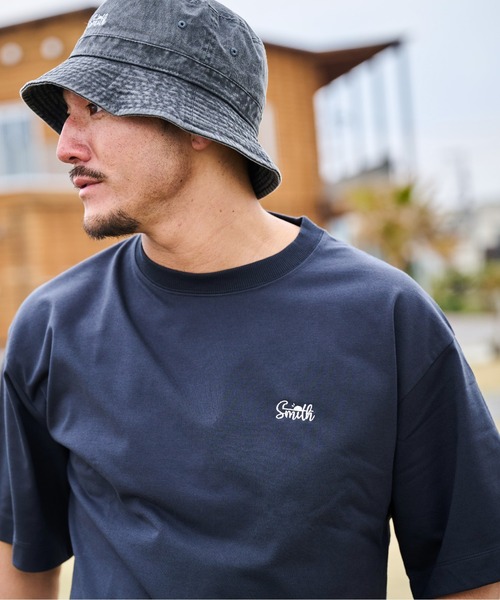 Sunny Smith(サニースミス)の「11.6ウルトラヘビーオンス Heavy Smithヤシの木柄 両面刺繍Tee(Tシャツ/カットソー・メンズ・ブラック/オフホワイト・LARGE/MEDIUM)」の18枚目の写真