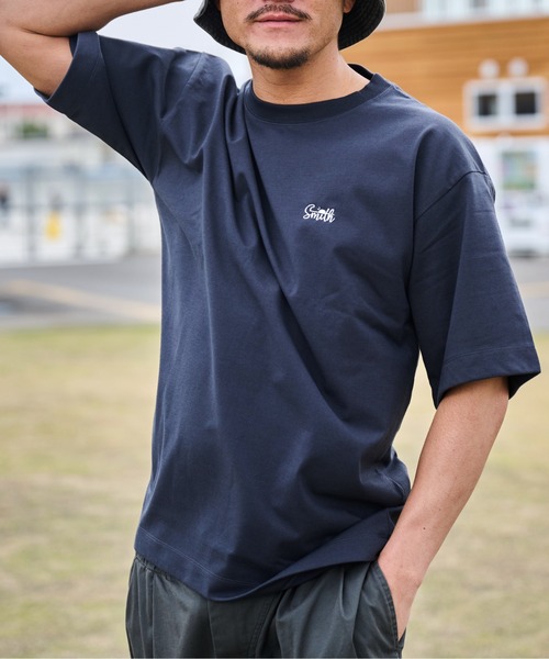 Sunny Smith(サニースミス)の「11.6ウルトラヘビーオンス Heavy Smithヤシの木柄 両面刺繍Tee(Tシャツ/カットソー・メンズ・ブラック/オフホワイト・LARGE/MEDIUM)」の19枚目の写真