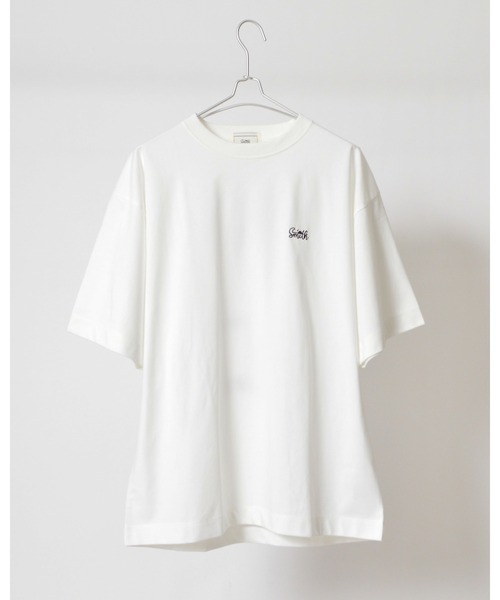 Sunny Smith(サニースミス)の「11.6ウルトラヘビーオンス Heavy Smithヤシの木柄 両面刺繍Tee(Tシャツ/カットソー・メンズ・ブラック/オフホワイト・LARGE/MEDIUM)」の21枚目の写真