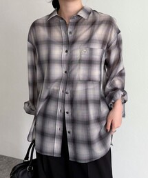 fredy emue | オンブレーチェック柄シャツ(シャツ/ブラウス)