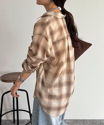 fredy emue | オンブレーチェック柄シャツ(シャツ/ブラウス)