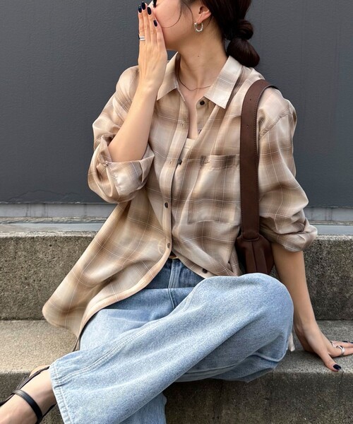 fredy emue（フレディエミュ）の「オンブレーチェック柄シャツ（シャツ