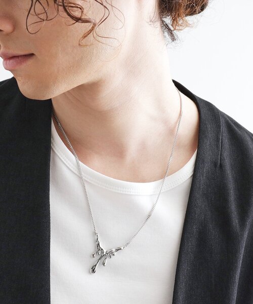 tk.TAKEO KIKUCHI（ティーケータケオキクチ）の「MELTネックレス（ネックレス・メンズ・シルバー系その他/シルバー・00）」の4枚目の写真