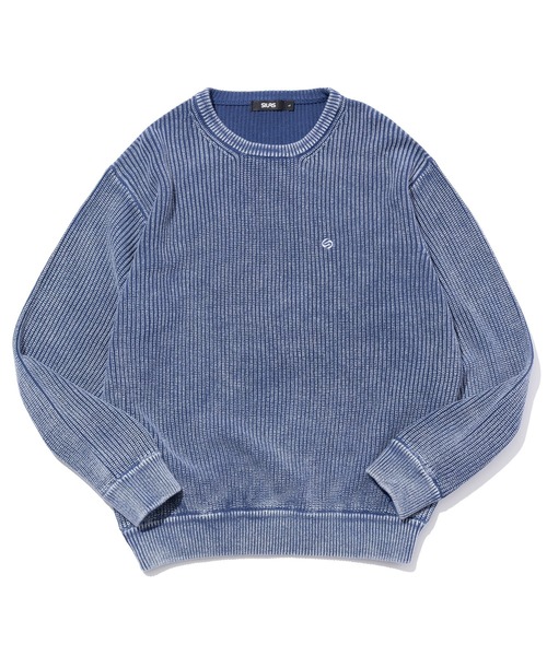 SILAS（サイラス）の「SULFUR DYED CREW NECK KNIT（ニット/セーター・メンズ・ネイビー/ブラック/ブラウン・L/M）」の3枚目の写真