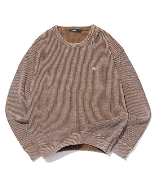 SILAS（サイラス）の「SULFUR DYED CREW NECK KNIT（ニット/セーター・メンズ・ネイビー/ブラック/ブラウン・L/M）」の2枚目の写真