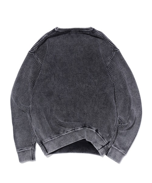 SILAS（サイラス）の「SULFUR DYED CREW NECK KNIT（ニット/セーター・メンズ・ネイビー/ブラック/ブラウン・L/M）」の6枚目の写真
