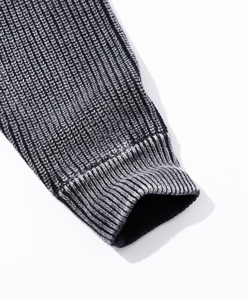 SILAS（サイラス）の「SULFUR DYED CREW NECK KNIT（ニット/セーター・メンズ・ネイビー/ブラック/ブラウン・L/M）」の9枚目の写真