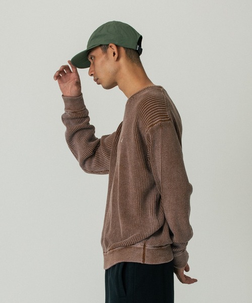 SILAS（サイラス）の「SULFUR DYED CREW NECK KNIT（ニット/セーター・メンズ・ネイビー/ブラック/ブラウン・L/M）」の4枚目の写真