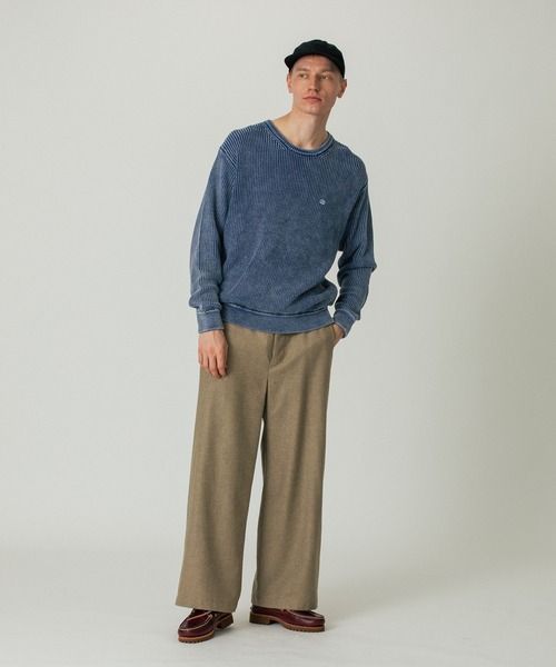 SILAS（サイラス）の「SULFUR DYED CREW NECK KNIT（ニット/セーター・メンズ・ネイビー/ブラック/ブラウン・L/M）」の16枚目の写真