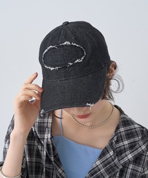 ダメージロゴキャップ