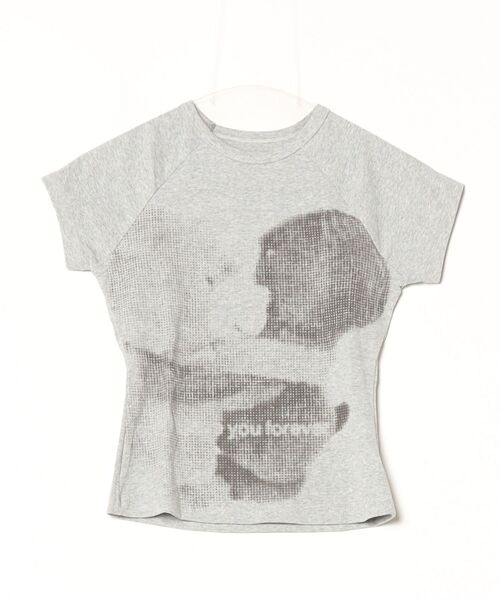 gossip!ロサンゼルス(ゴシップロサンゼルス)の「Y2K フレンチスリーブTシャツ(Tシャツ/カットソー・レディース・グレー・FREE)」の7枚目の写真