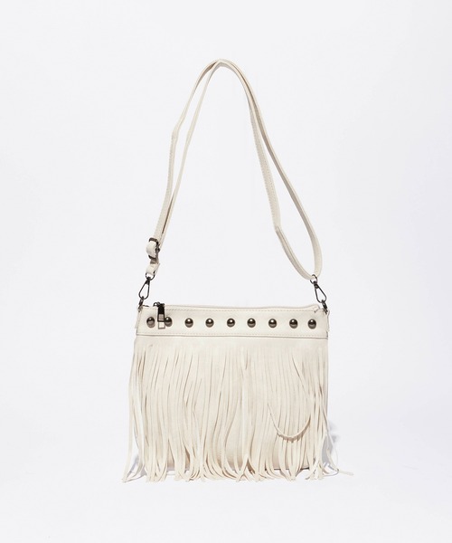 ROOPTOKYO(ループトウキョウ)の「Fringe Studs Mini Bag / フリンジスタッズミニバッグ(ショルダーバッグ・レディース・ブラック/ブラウン/ホワイト・FREE)」の4枚目の写真