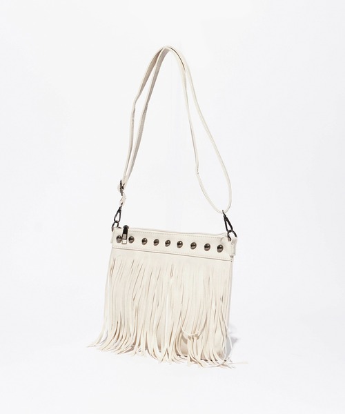ROOPTOKYO(ループトウキョウ)の「Fringe Studs Mini Bag / フリンジスタッズミニバッグ(ショルダーバッグ・レディース・ブラック/ブラウン/ホワイト・FREE)」の5枚目の写真