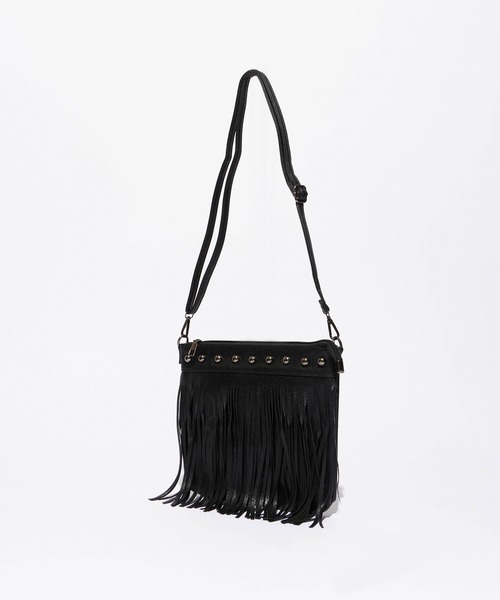 ROOPTOKYO(ループトウキョウ)の「Fringe Studs Mini Bag / フリンジスタッズミニバッグ(ショルダーバッグ・レディース・ブラック/ブラウン/ホワイト・FREE)」の8枚目の写真
