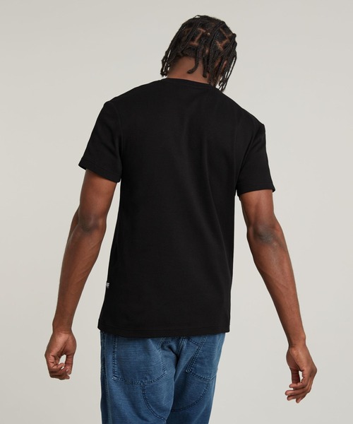 G-STAR(ジースター)の「Destroyed Old Skool Logo T-Shirt/グラフィックプリントクラシックロゴTシャツ(Tシャツ/カットソー・メンズ・ダークオリーブ/ダークブラック/ホワイト・X-LARGE/LARGE/MEDIUM/SMALL)」の13枚目の写真