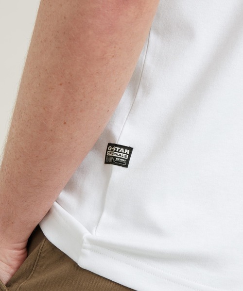 G-STAR(ジースター)の「Destroyed Old Skool Logo T-Shirt/グラフィックプリントクラシックロゴTシャツ(Tシャツ/カットソー・メンズ・ダークオリーブ/ダークブラック/ホワイト・X-LARGE/LARGE/MEDIUM/SMALL)」の11枚目の写真