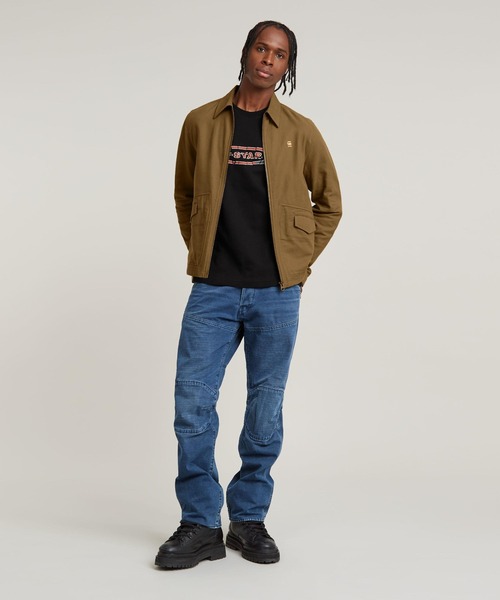 G-STAR(ジースター)の「Destroyed Old Skool Logo T-Shirt/グラフィックプリントクラシックロゴTシャツ(Tシャツ/カットソー・メンズ・ダークオリーブ/ダークブラック/ホワイト・X-LARGE/LARGE/MEDIUM/SMALL)」の14枚目の写真