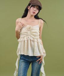 DISPARK/【25年春夏新作】フロントローズサイドテールキャミ