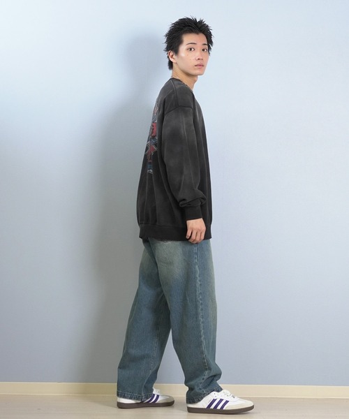 DOGTOWN(ドッグタウン)の「DOGTOWN/ドッグタウン トレーナー/スウェット バックプリント 254DT1TR011(スウェット・メンズ・アイボリー/ブラック・M/L/XL)」の3枚目の写真