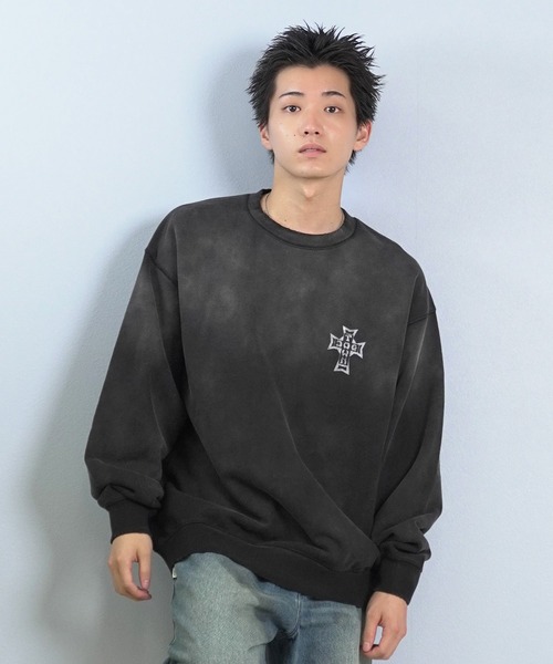 DOGTOWN(ドッグタウン)の「DOGTOWN/ドッグタウン トレーナー/スウェット バックプリント 254DT1TR011(スウェット・メンズ・アイボリー/ブラック・M/L/XL)」の5枚目の写真