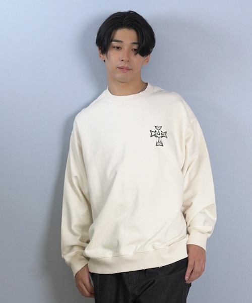 DOGTOWN(ドッグタウン)の「DOGTOWN/ドッグタウン トレーナー/スウェット バックプリント 254DT1TR011(スウェット・メンズ・アイボリー/ブラック・M/L/XL)」の7枚目の写真
