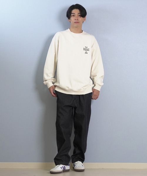 DOGTOWN(ドッグタウン)の「DOGTOWN/ドッグタウン トレーナー/スウェット バックプリント 254DT1TR011(スウェット・メンズ・アイボリー/ブラック・M/L/XL)」の8枚目の写真