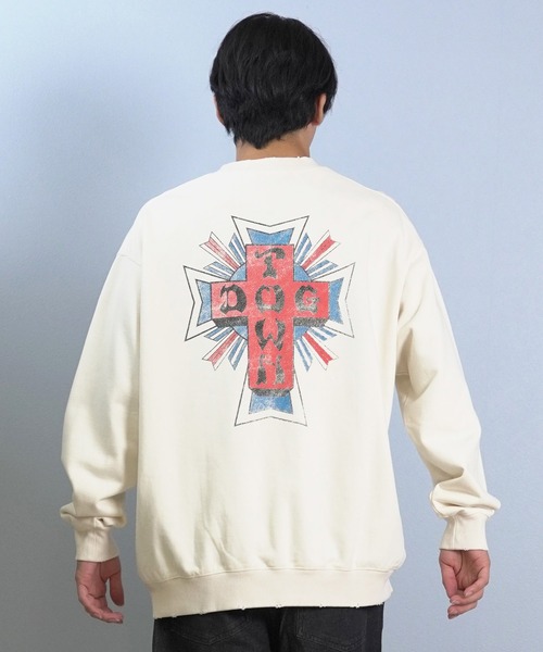 DOGTOWN(ドッグタウン)の「DOGTOWN/ドッグタウン トレーナー/スウェット バックプリント 254DT1TR011(スウェット・メンズ・アイボリー/ブラック・M/L/XL)」の11枚目の写真