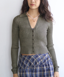 Guess | GUESS/ゲス GO SHIRRED TIE CARDIGAN(ニット/セーター)