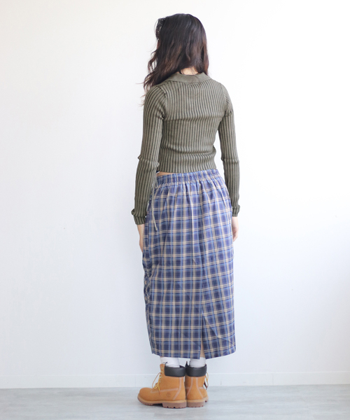 Guess（ゲス）の「GUESS/ゲス GO SHIRRED TIE CARDIGAN（ニット/セーター・レディース・チャコールグレー・SMALL）」の6枚目の写真